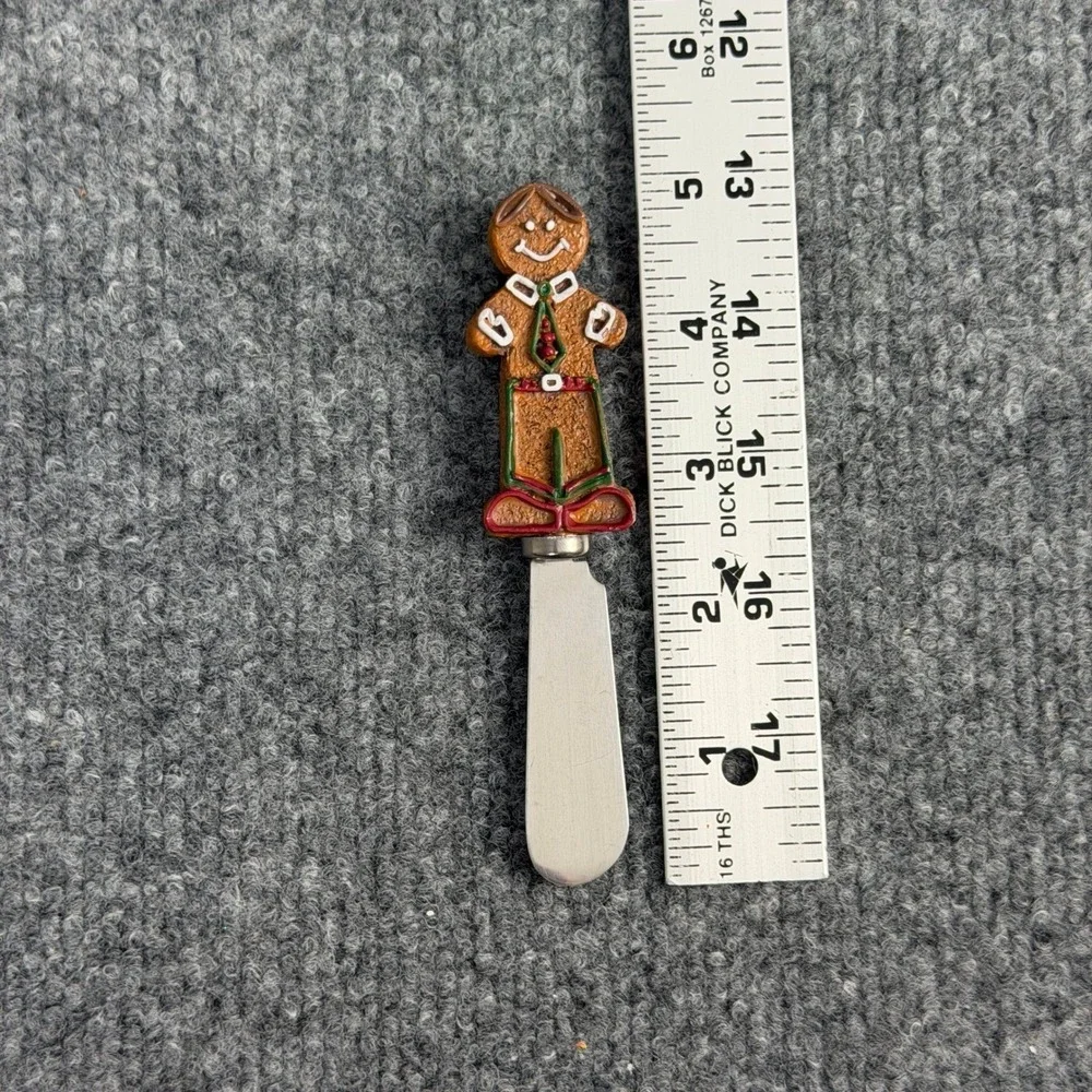 Boston Warehouse Holiday Gingerbread Cheese‎ Spreaders Set of 4 Butter Knives